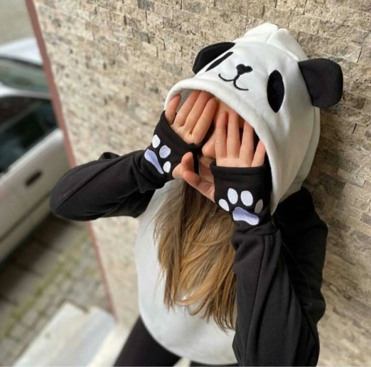 Panda Fleece Hoodie