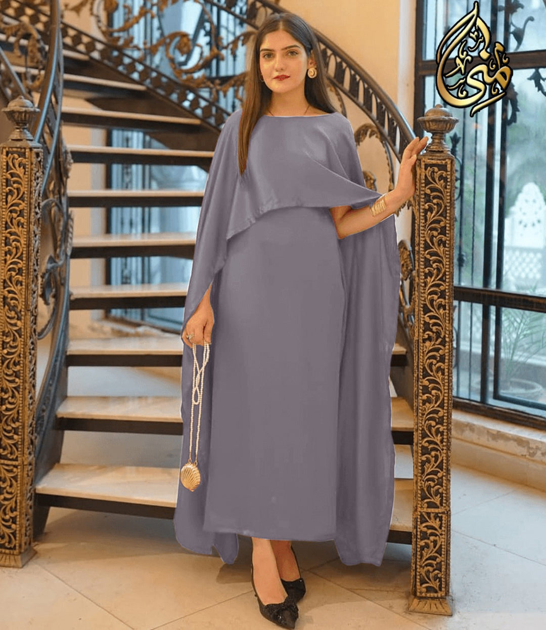 Khoobsurat Silk Cape Maxy