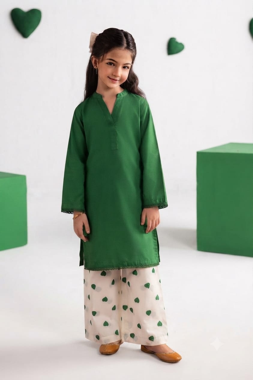 Kids Sweet Heart 2-Piece Co-ord Set