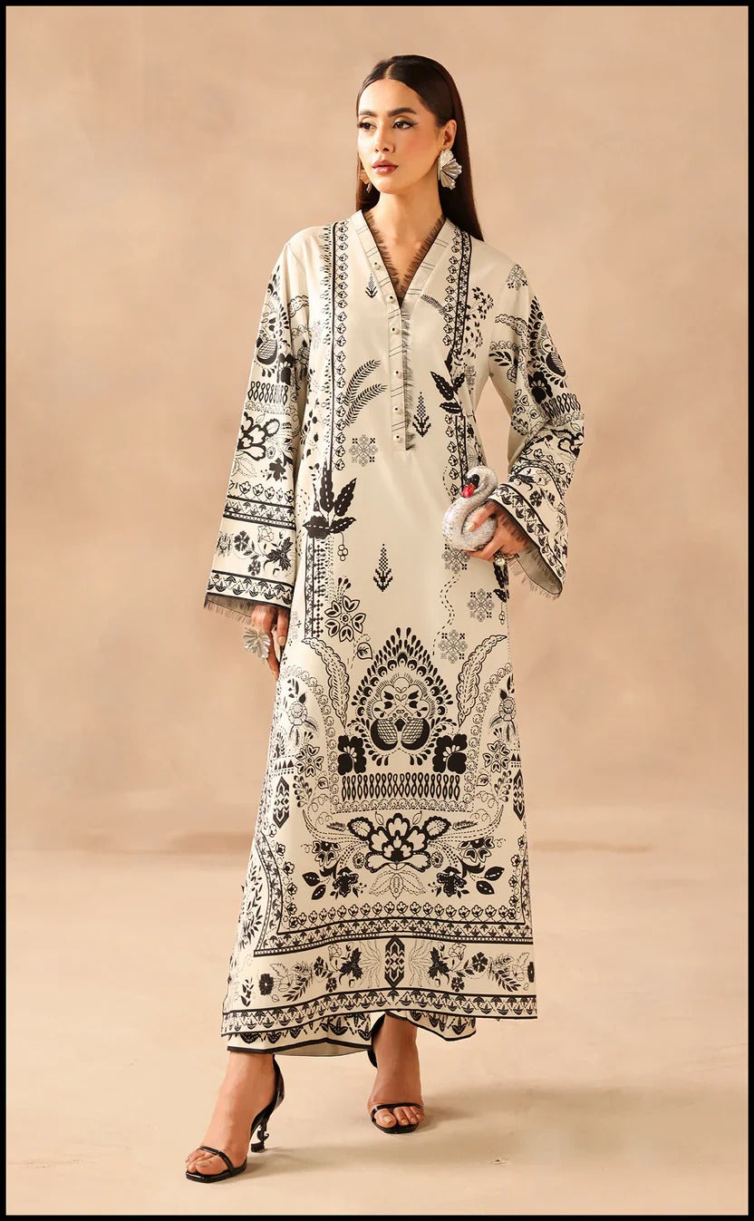 Siyah 2-Piece Kurta & Trouser Set
