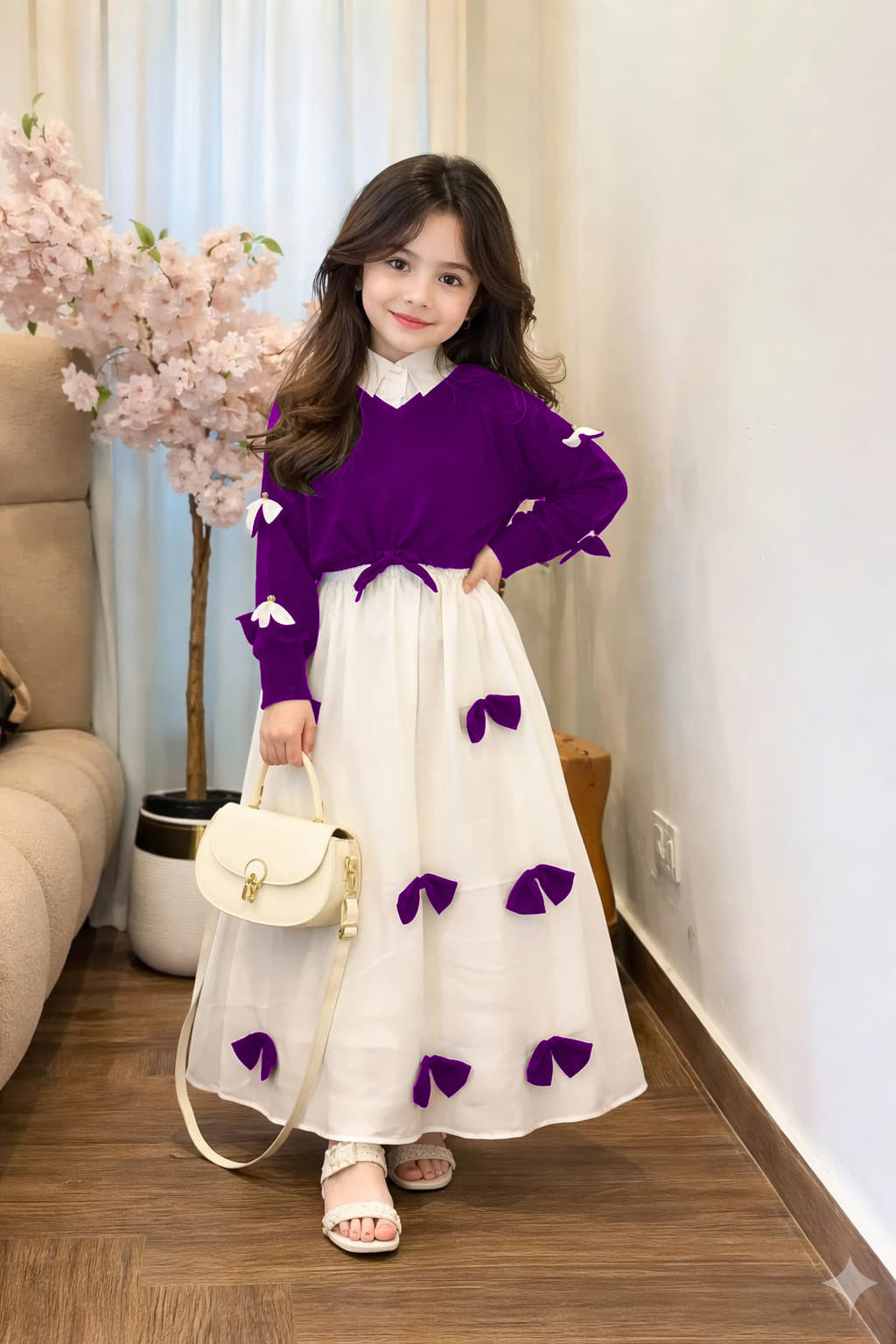 Kids Bow Western Maxy With Top