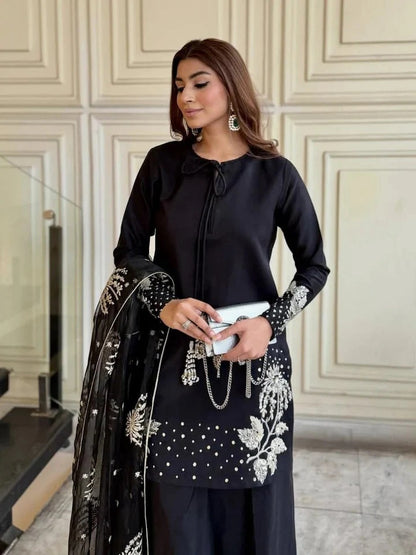 Heer 3-Piece Embroidered Suit