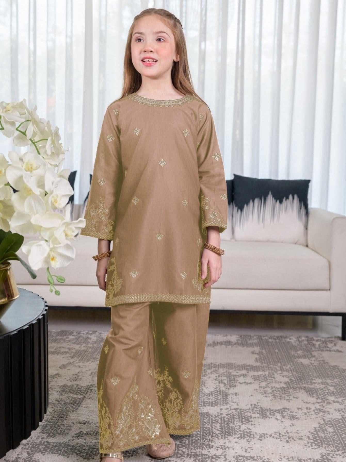 Aab-e-Husn Kids 2-Piece Co-ord Set