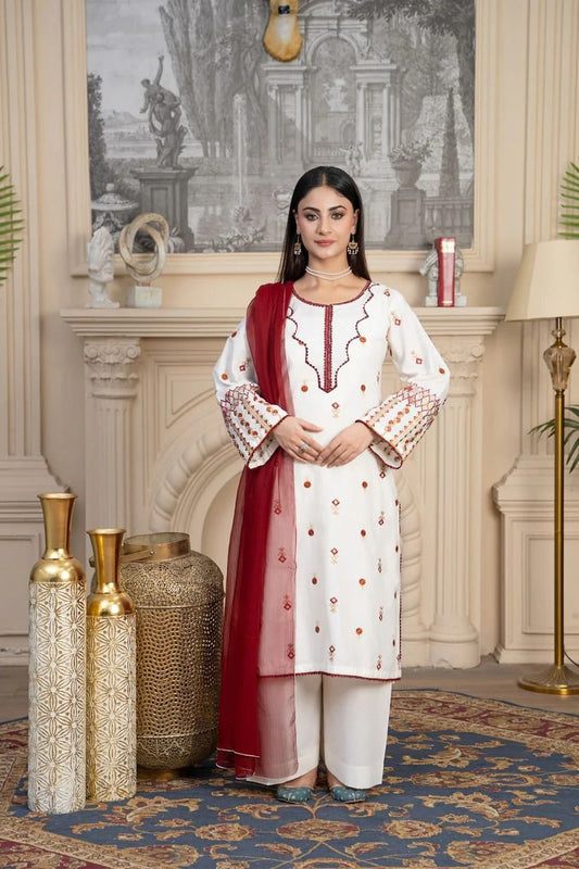 Noor-e-Husn 3-Piece Embroidered Suit