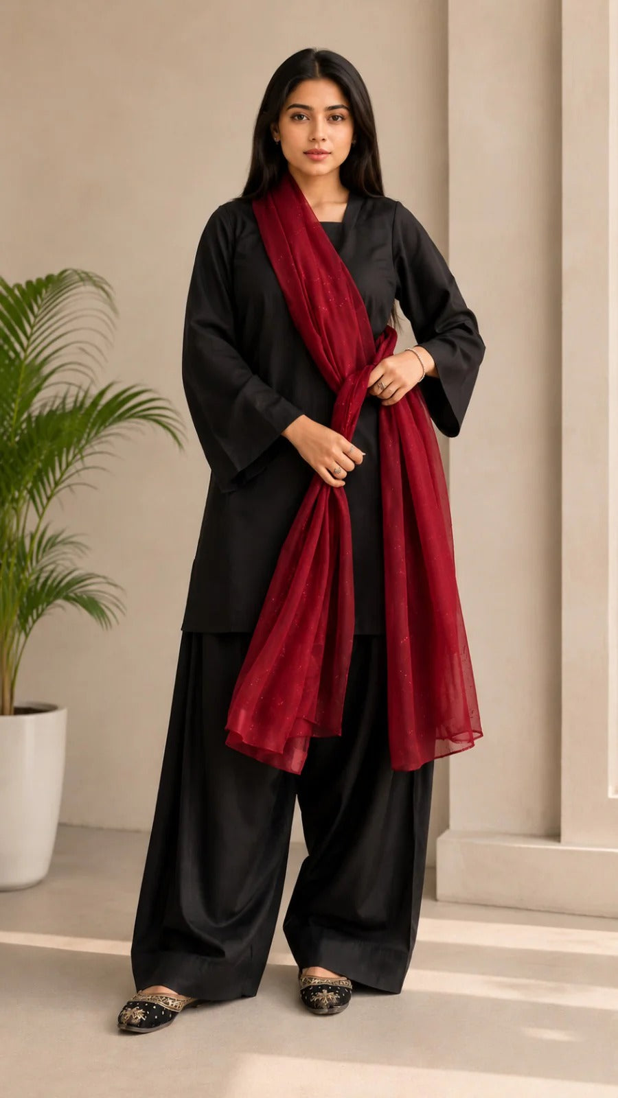 Siyaah Naz 3-Piece Suit