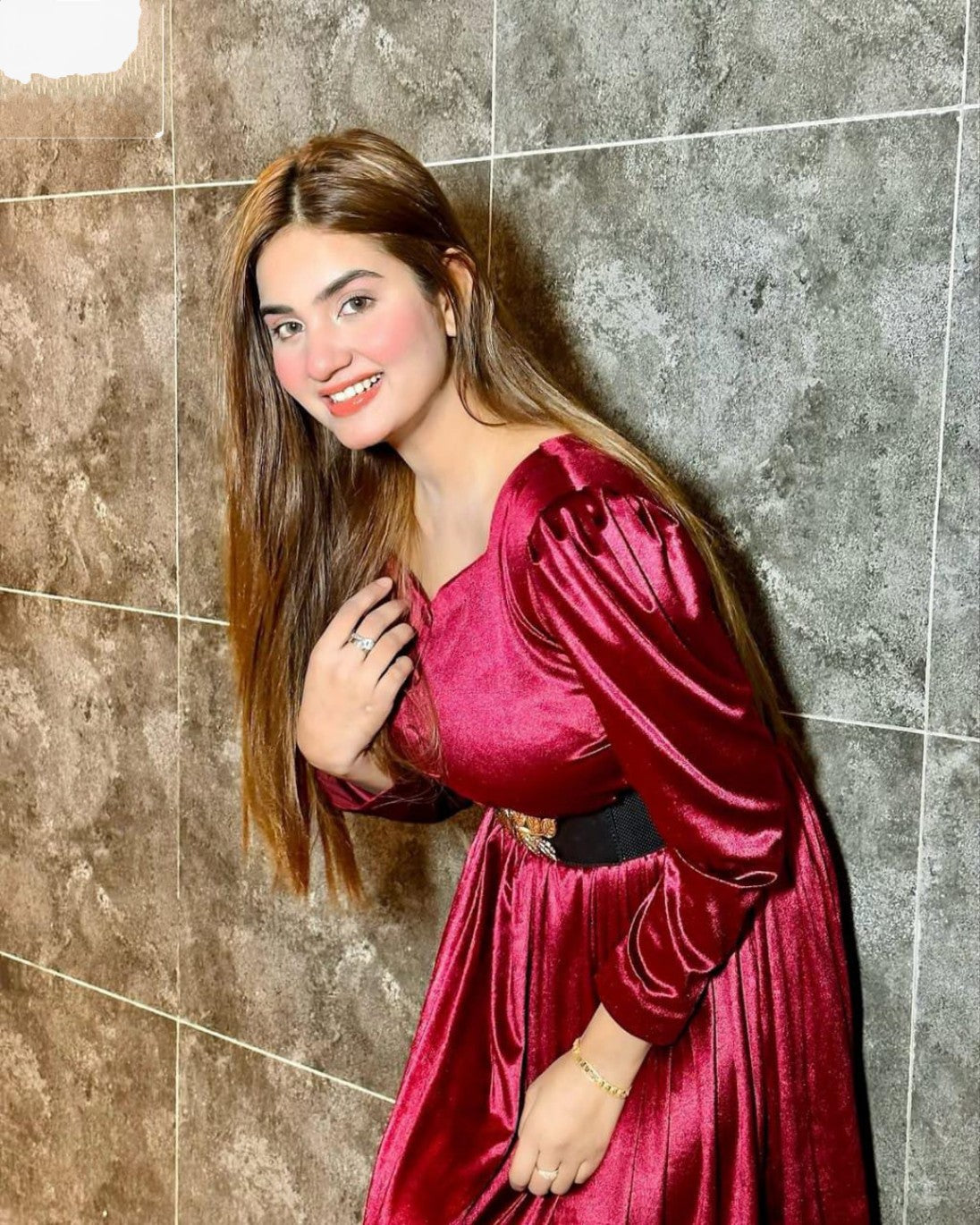 Husn-e-Adaa Velvet Frock