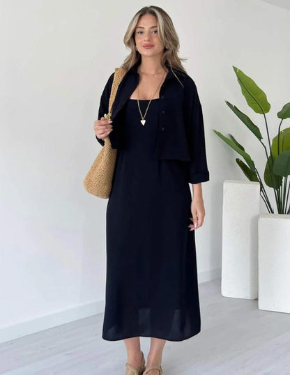 Noor-e-Haseen 2-Piece Maxy and Coat Set