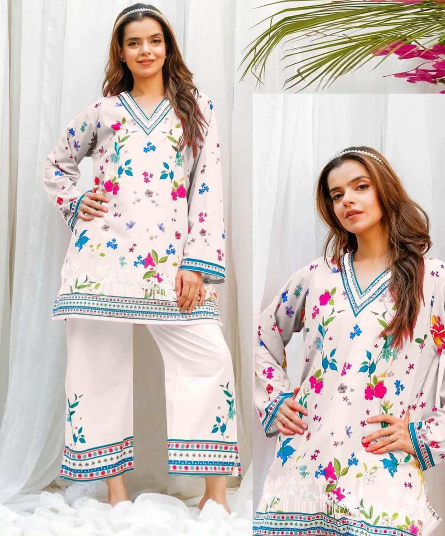 Sitara White 2-Piece Co-ord Set