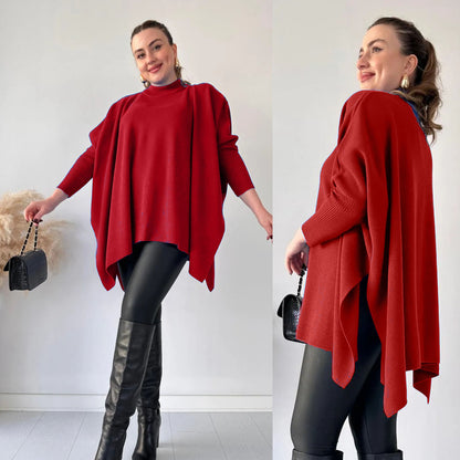 Libaas-e-Garam Bat-wing Poncho