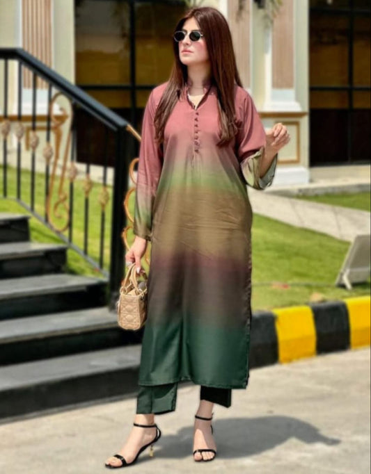 Rang-e-Mehal Kurta & Trouser Set