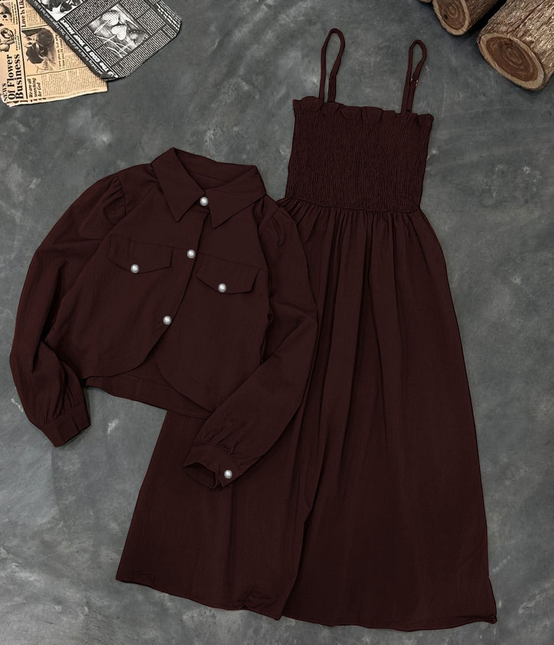 Zeenah Western Coat and Romper