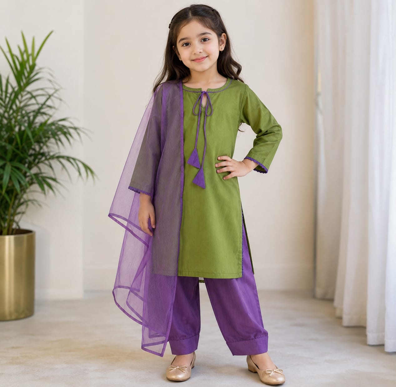 Pastel Grace Kids 3-Piece Suit