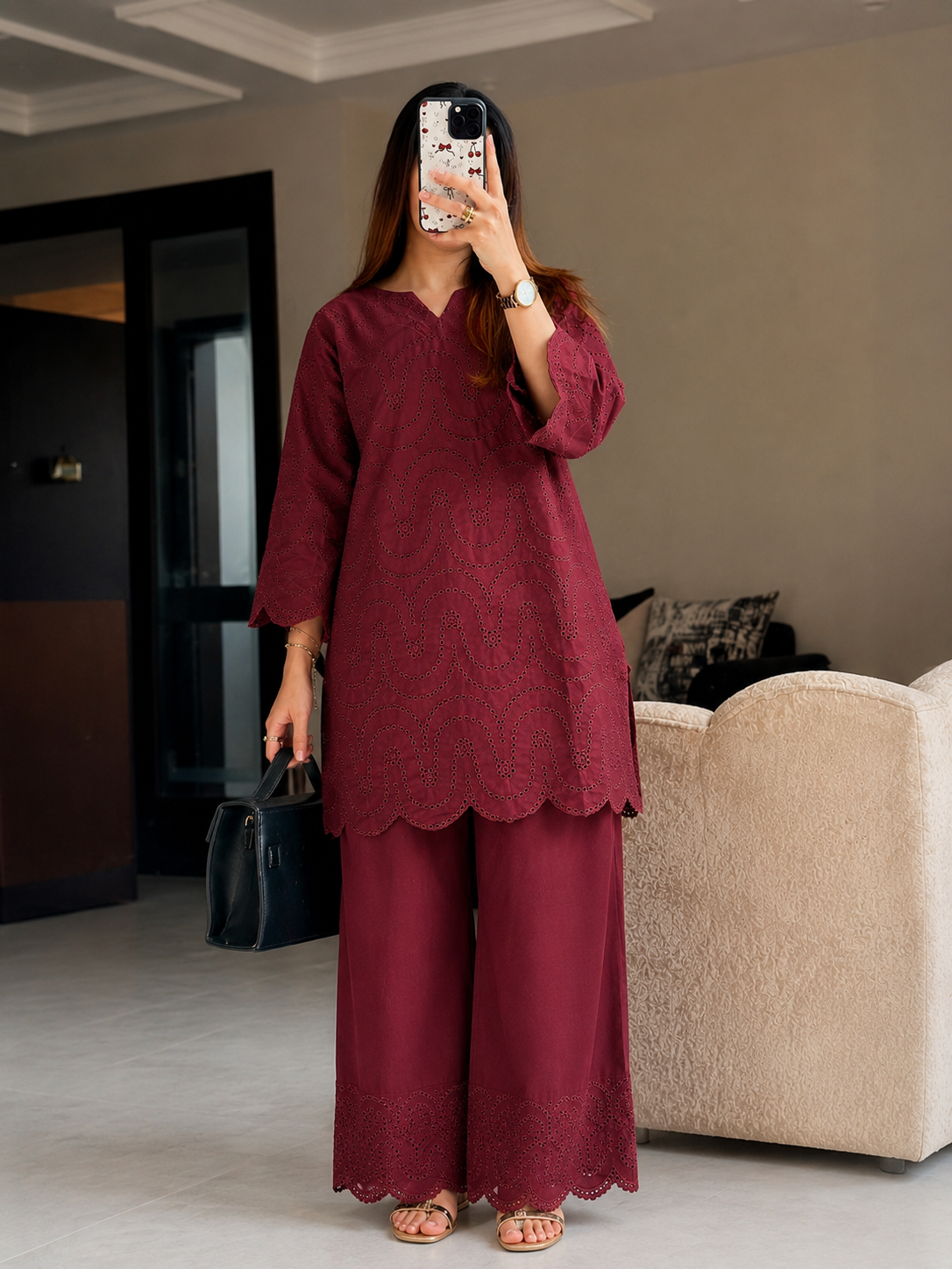 Mahrose 2-Piece Chikankari Suit