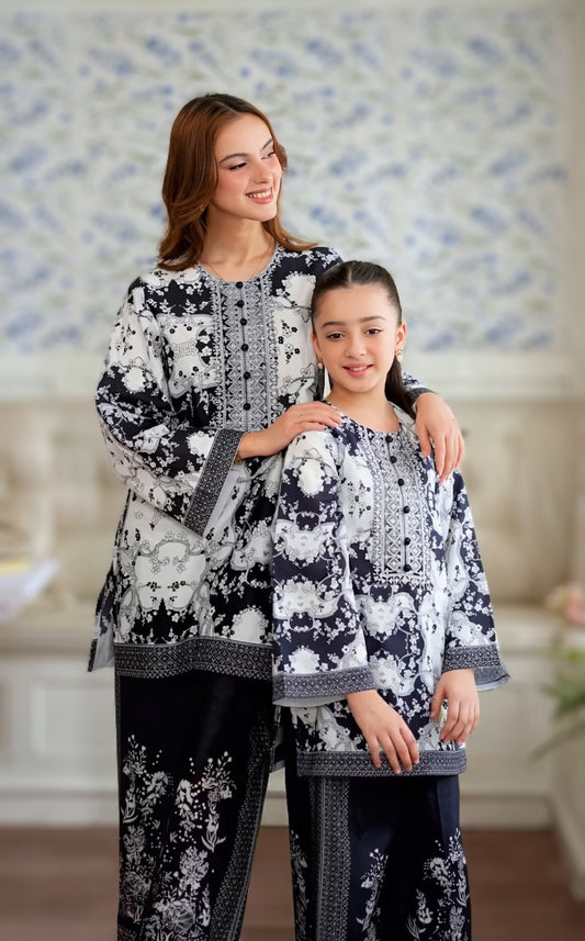 Tasavvur 2-Piece Mother & Daughter Co-ord Set
