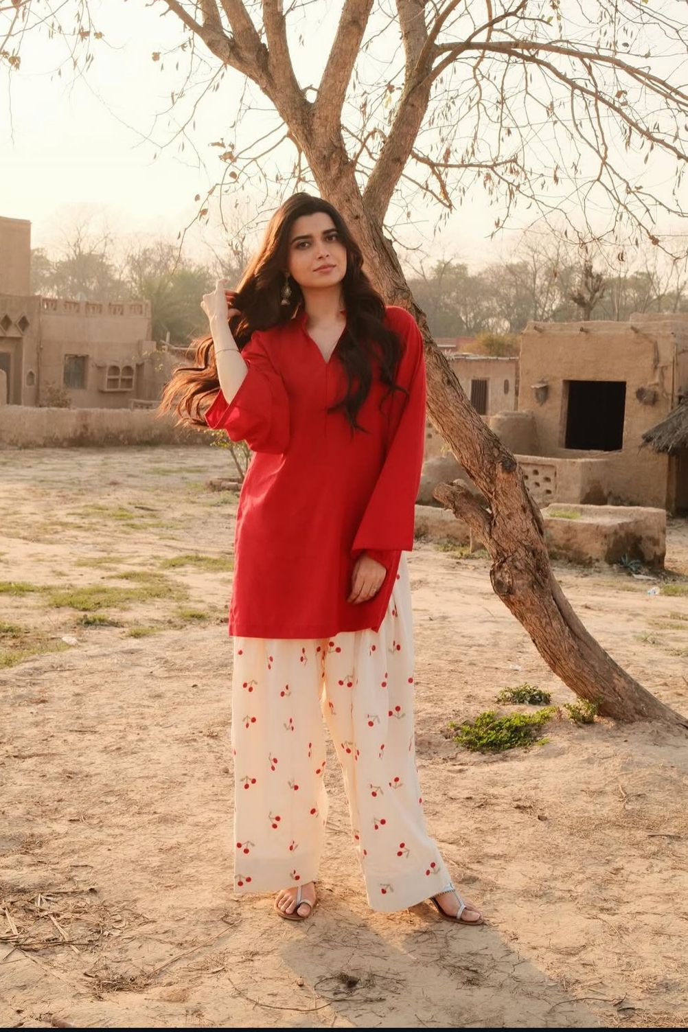 Cherry 2-Piece Farshi Shalwar Suit