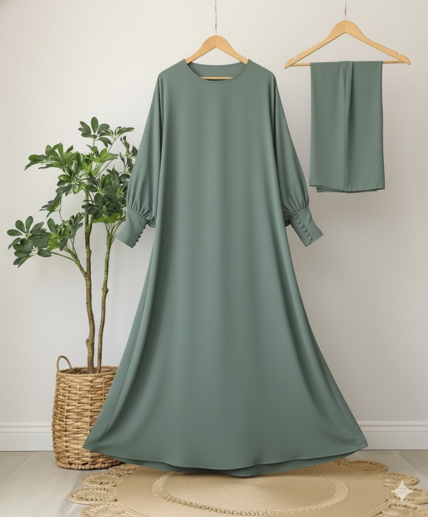 Zarqaa Abaya with Stoller