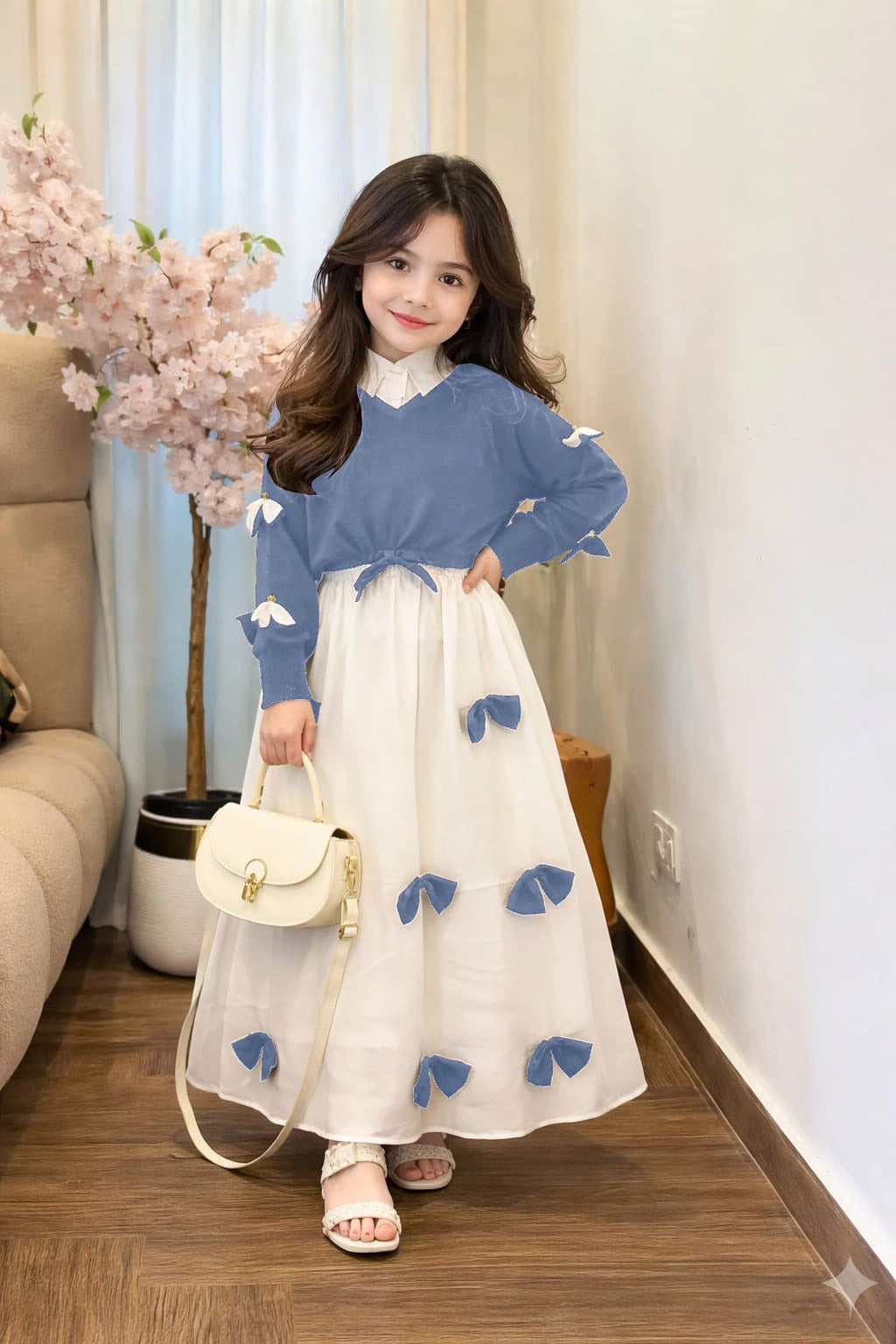 Kids Bow Western Maxy With Top