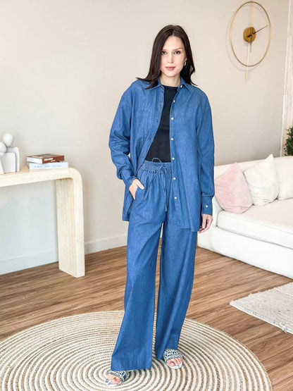 Nuraab Denim 2-Piece Suit