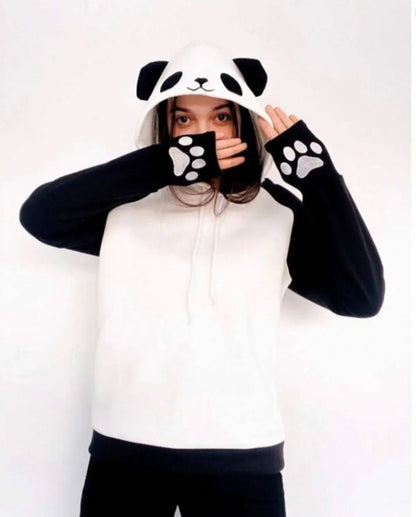 Panda Fleece Hoodie