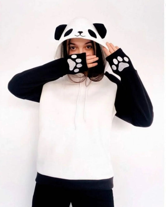 Panda Fleece Hoodie