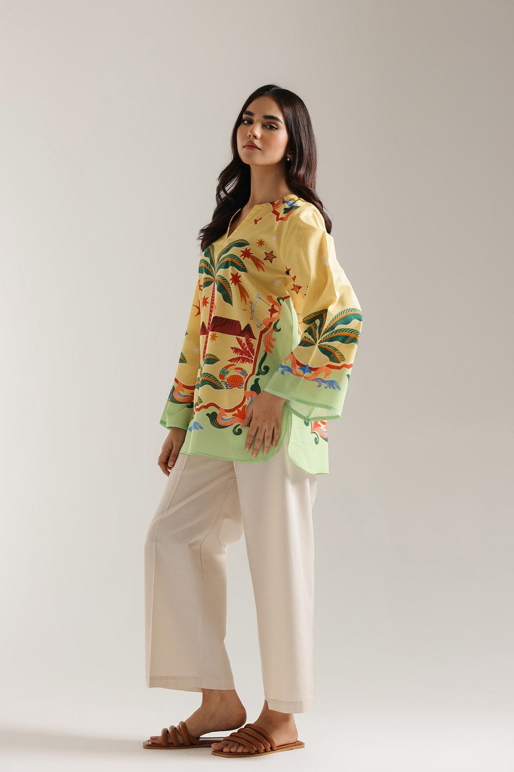 Rang-e-Bahar Lawn Kurti - Five Designs