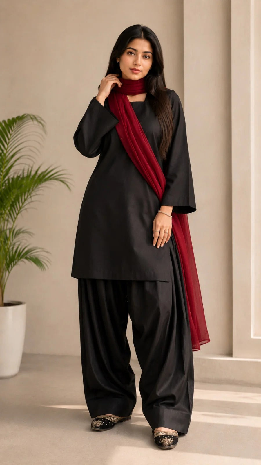 Siyaah Naz 3-Piece Suit